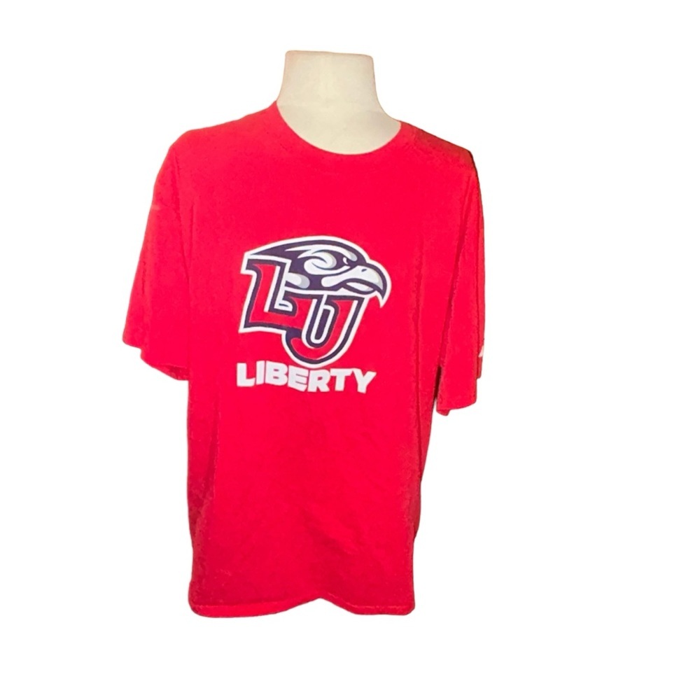 Russell liberty university Flames red Tshirt tee size Large L